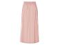 Langer, hellrosa Rock mit elastischem Bund.