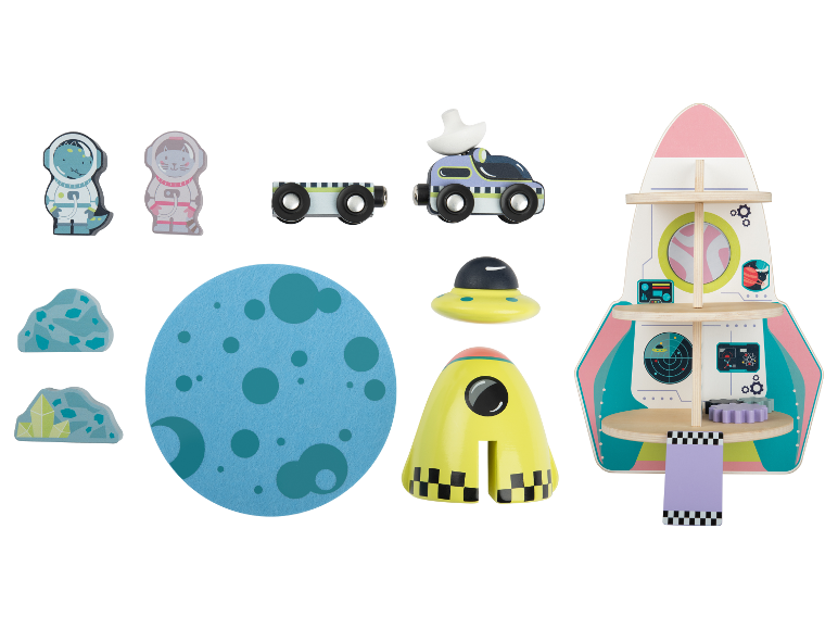 Little Dutch Spielzeugset zum Thema Weltraum.