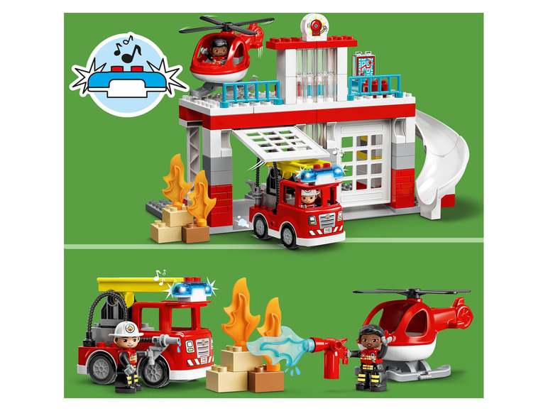 Gehe zu Vollbildansicht: LEGO® DUPLO® 10970 »Feuerwehrwache mit Hubschrauber« - Bild 4