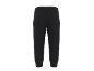 Schwarze Capri-Jogginghose mit elastischem Bund, von hinten gesehen.