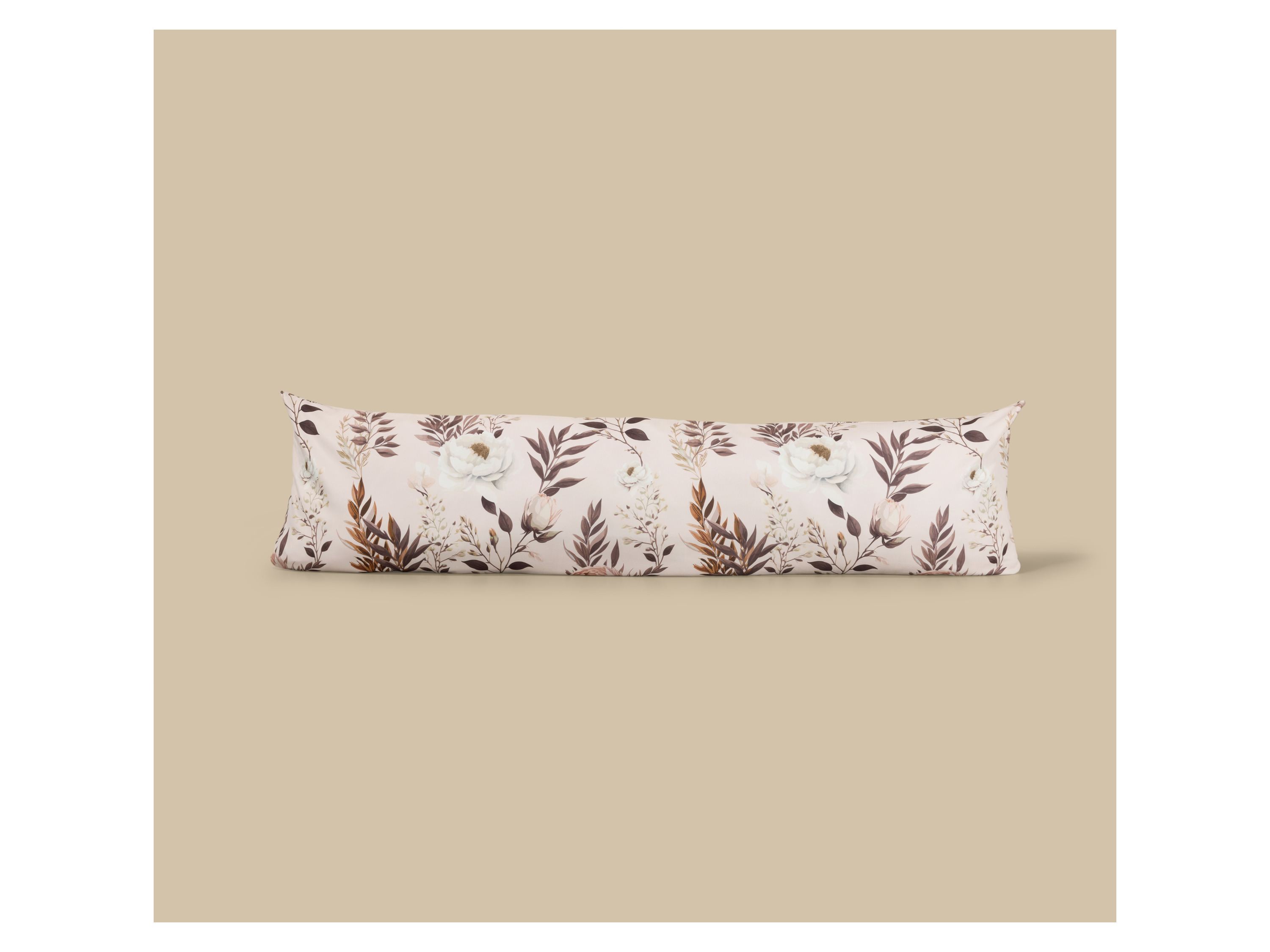 LIVARNO® Mikrofaser-Satin-Kissenbezug, 40 x 145 cm (Beige) – Bild 2 von 3