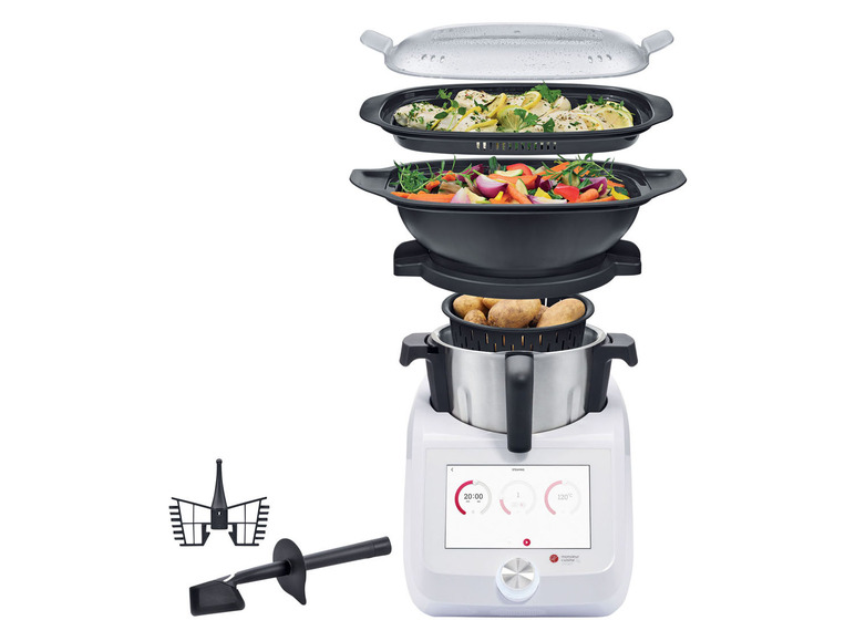 Gehe zu Vollbildansicht: SILVERCREST® KITCHEN TOOLS Monsieur Cuisine Smart »SKMS 1200 A1«, 1200 W - Bild 9