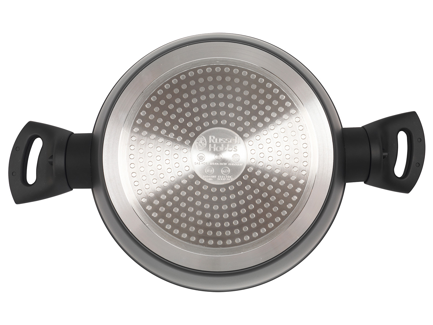 Thumbnail - Russell Hobbs Aluminium Topf Opulence Collection Schwarz/Gold (24cm)