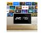JVC Fire TV mit Apps wie Prime Video, Netflix, Disney+, Apple TV und ARD.