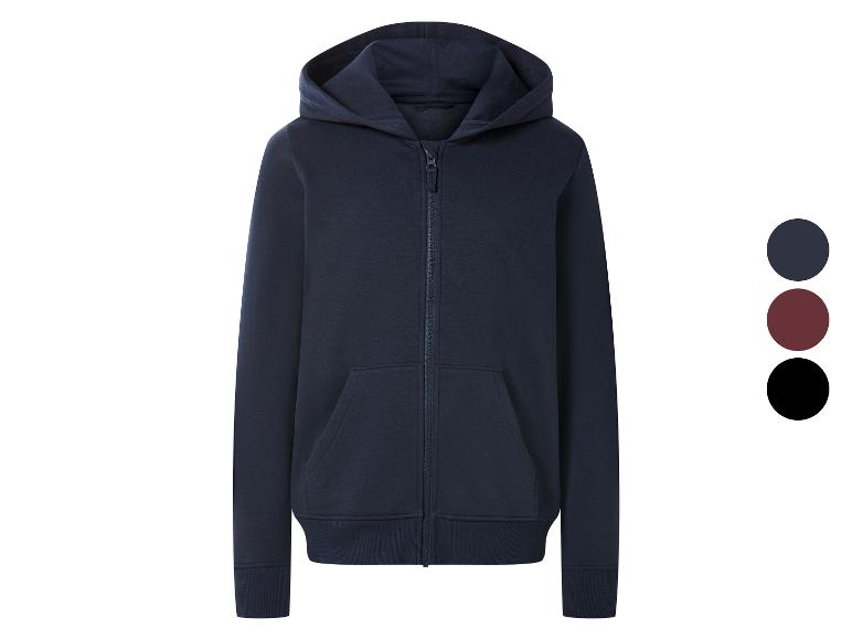 Marineblauer Kapuzenpullover mit Reißverschluss und Farboptionen