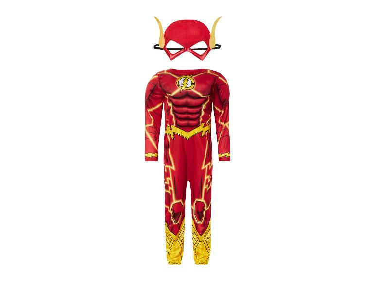 Rotes und gelbes Flash-Kinderkostüm mit Maske