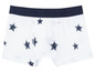 Weisse Boxershorts mit blauen Sternen