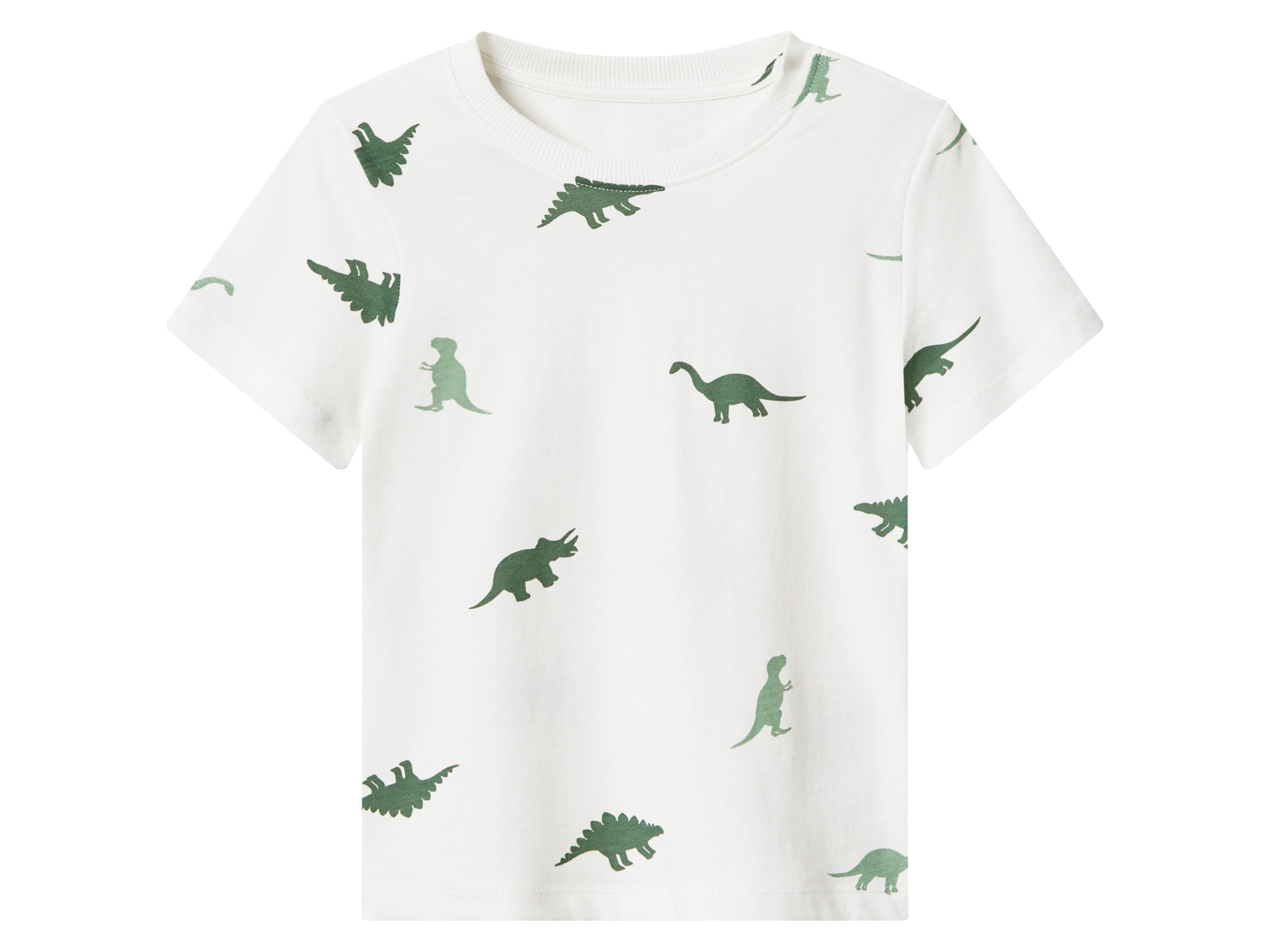 Thumbnail - lupilu® Kleinkinder Mädchen/Jungen T-Shirt 3 Stück (gemustert/grau/grün, 122/128)