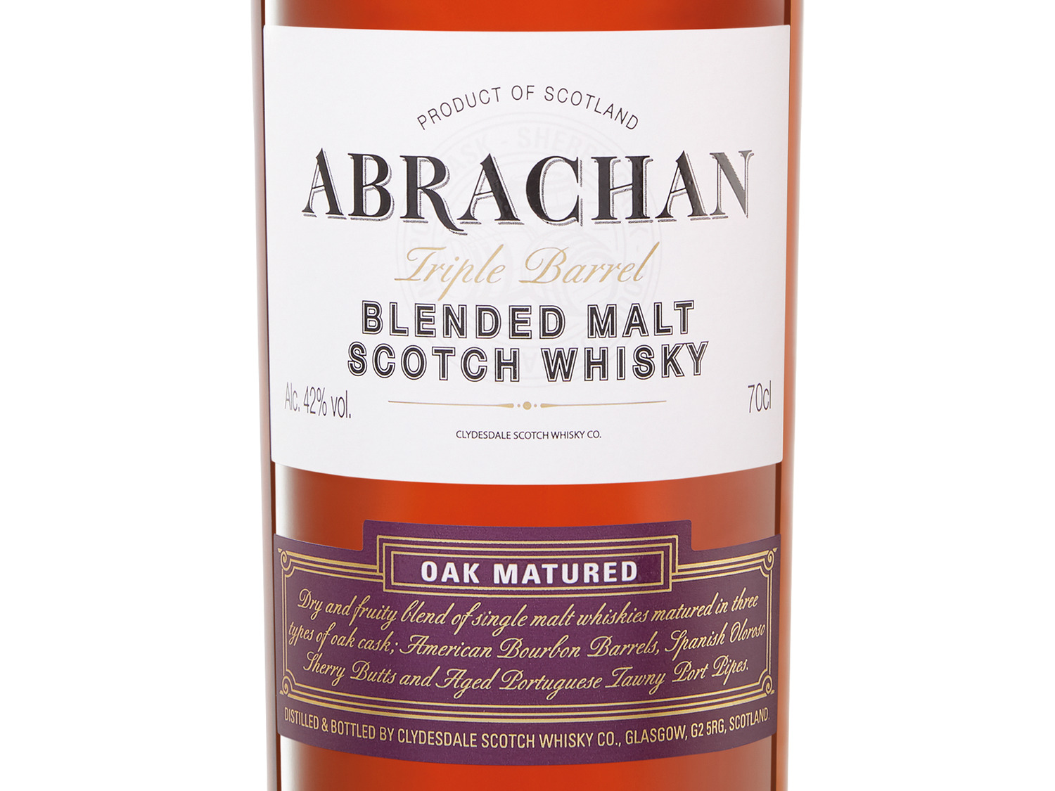 %… 42 Whisky Blended Triple Abrachan Malt Barrel Scotch