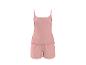 Rosa zweiteiliger Damen-Pyjama mit Spaghettiträger-Top und Shorts