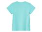 Türkisfarbenes T-Shirt für Kinder, Rückseite.
