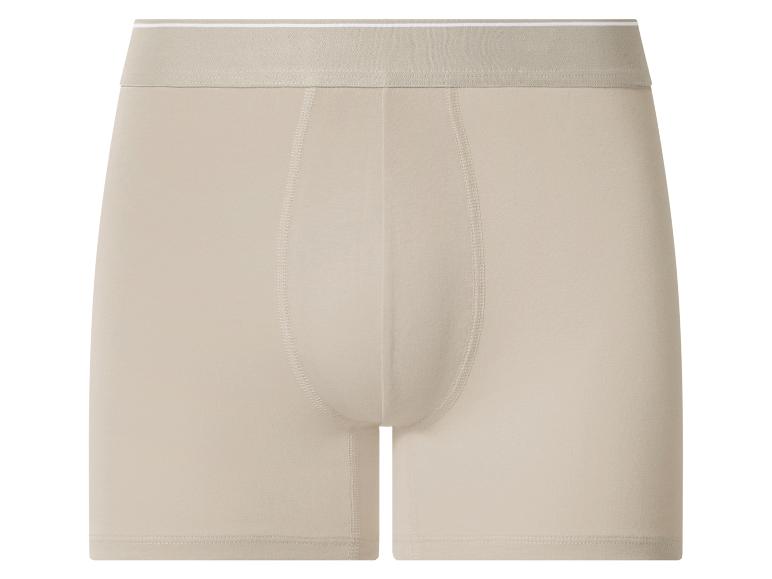 Herren-Boxershorts in Beige mit elastischem Bund.