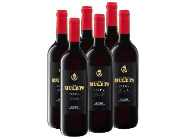 6 x 0,75-l-Flasche Weinpaket La Muleta Reserva Valencia DO Spanien, Rotwein