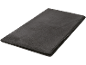 Gefaltete dunkelgraue Fleecedecke
