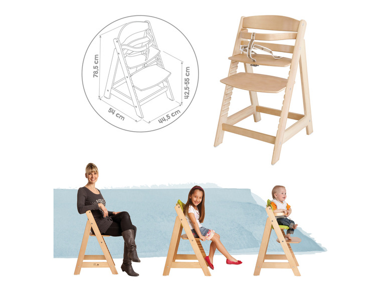 Gehe zu Vollbildansicht: roba Hochstuhl »Sit Up«, Treppenhochstuhl aus Holz - Bild 92