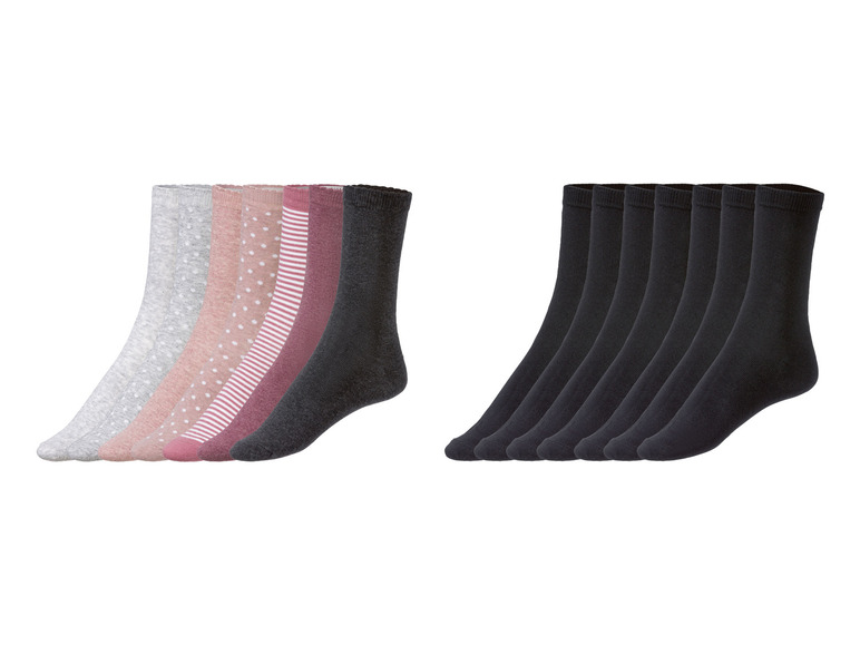 Gehe zu Vollbildansicht: esmara Damen Socken, hoher Bio-Baumwollanteil, 7 Paar - Bild 1
