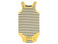 Gelb-blauer gestreifter Body von Impidim