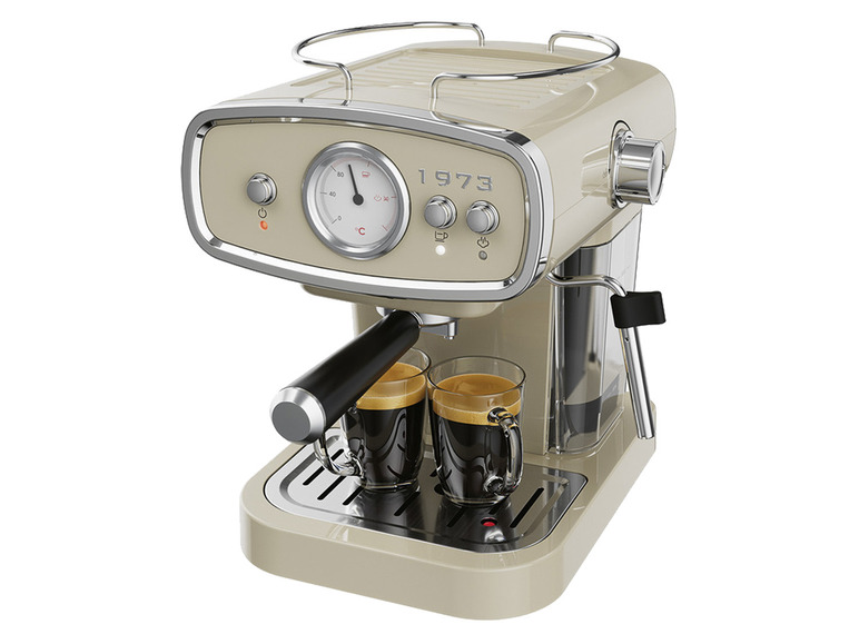 Gehe zu Vollbildansicht: SILVERCREST® KITCHEN TOOLS Espressomaschine »SEML 1050 A1«, 2-in-1, 1050 W - Bild 4