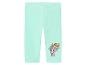 Mintfarbene Mädchen-Leggings mit Welpen- und Herzmotiv
