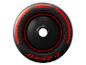 Pirelli P Zero Formel-1-Reifen mit rotem Streifen und Logo.