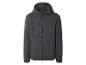 Grauer Fleece-Kapuzenpullover mit Reißverschluss