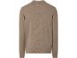 Herren-Pullover in Beige mit Kragen, Rückansicht