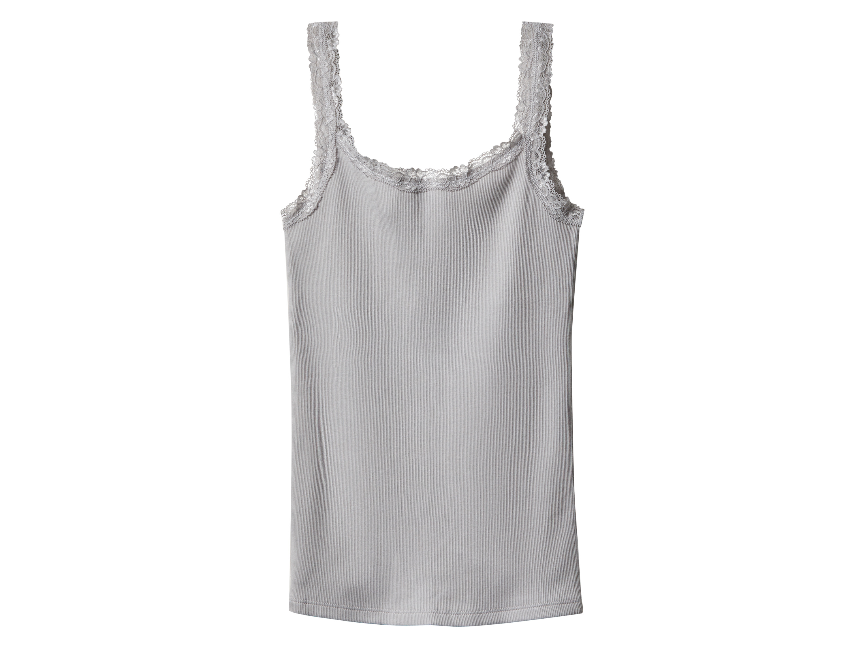 Thumbnail - esmara® Damen Ripptop, 3 Stück  (navy/dunkelgrau/hellgrau, M(40/42))