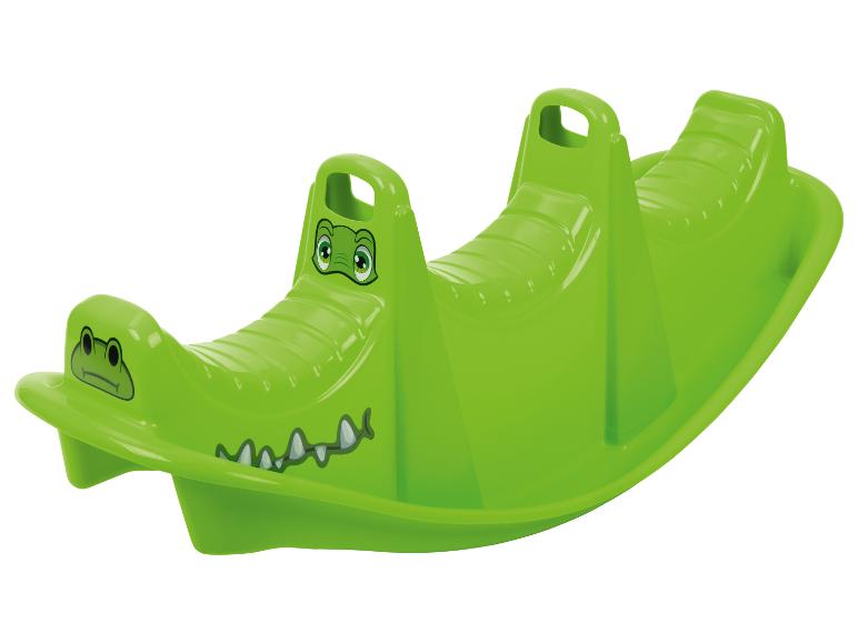 Grüne Krokodil-Wippe für Kinder