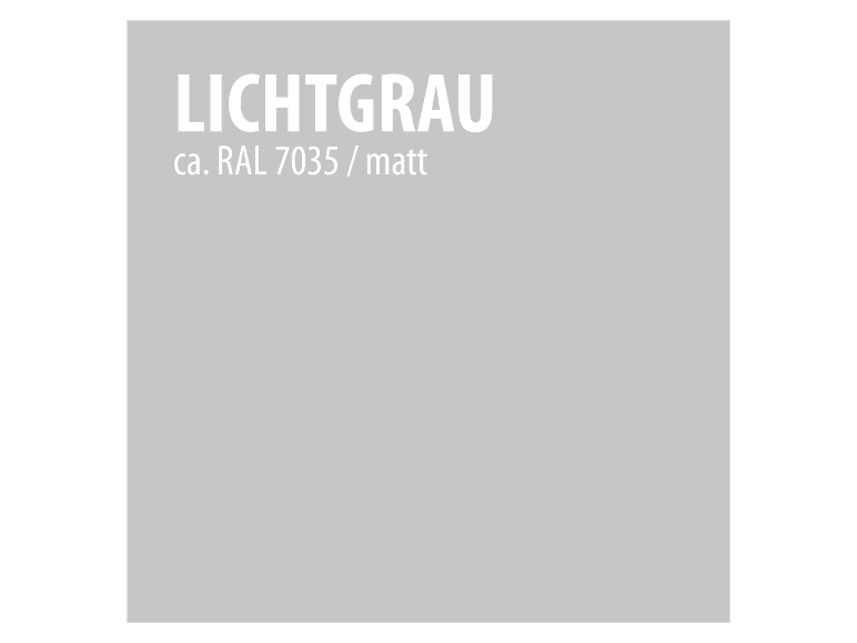 RAL 7035 matt, Lichtgrau Farbkarte.