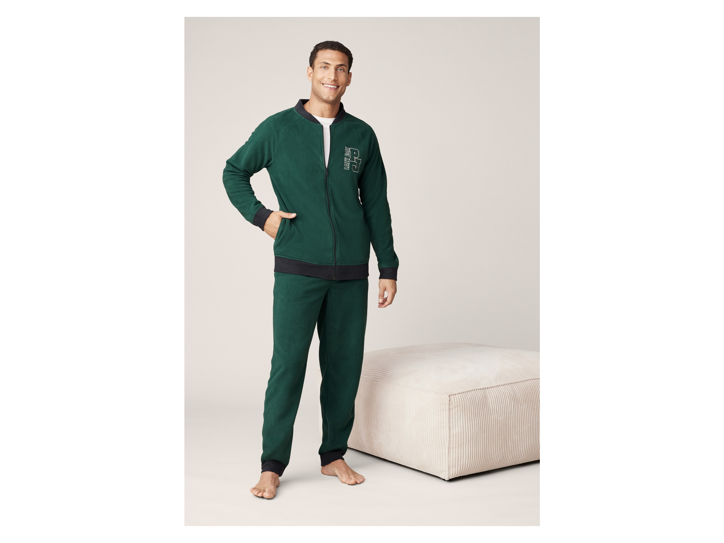 Thumbnail - LIVERGY® Herren Wellnessanzug (Grün, XL (56/58))