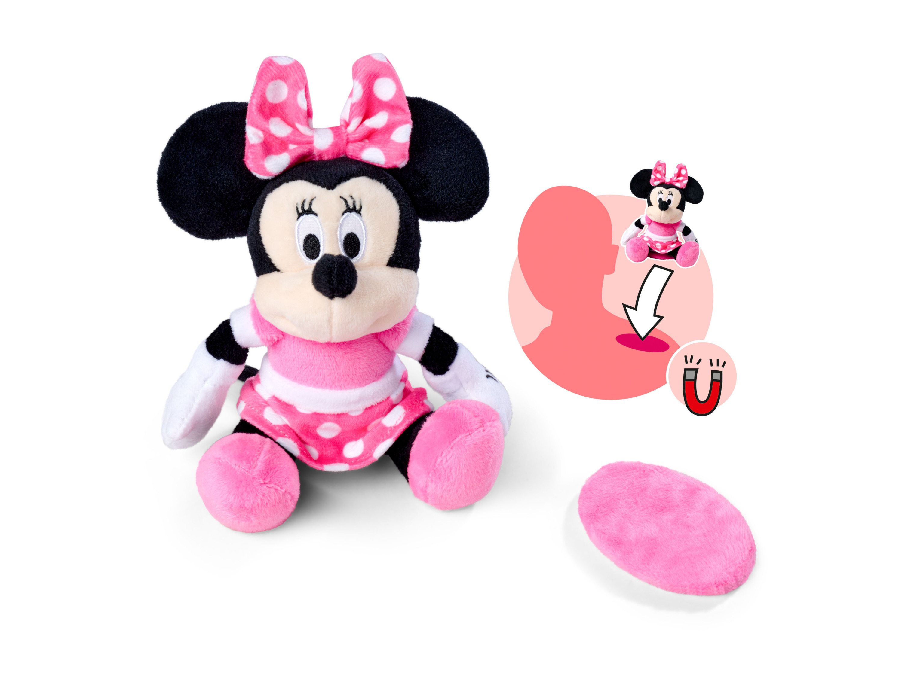SIMBA Plüschfigur Plüsch Stofftier Disney Minnie Schulterplüsch 12cm 6315870461 – Bild 4 von 4
