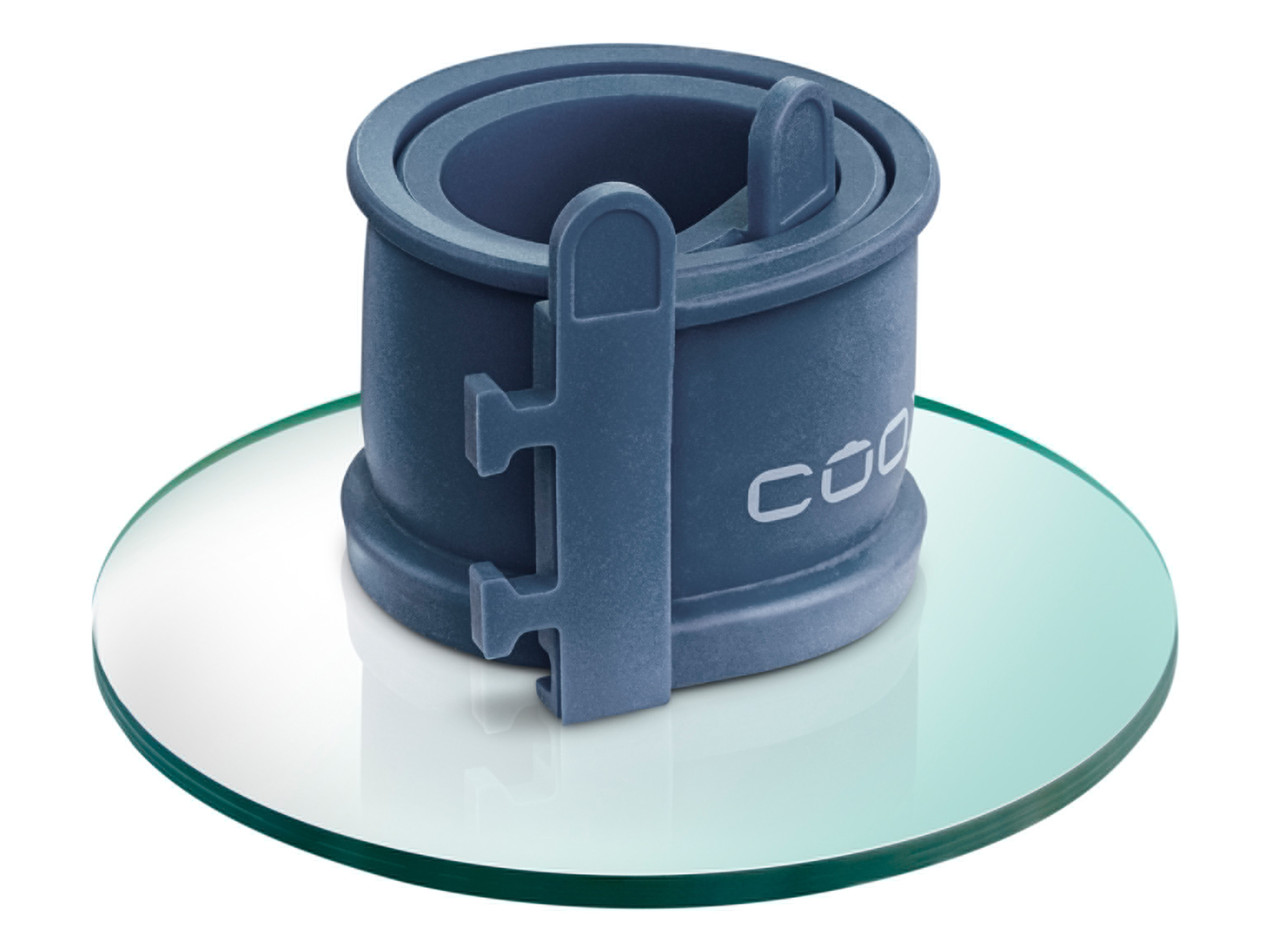 Thumbnail - Coox Springform Mini mit Glas-Servierplatte Ø 12x5 cm (Blaugrau)