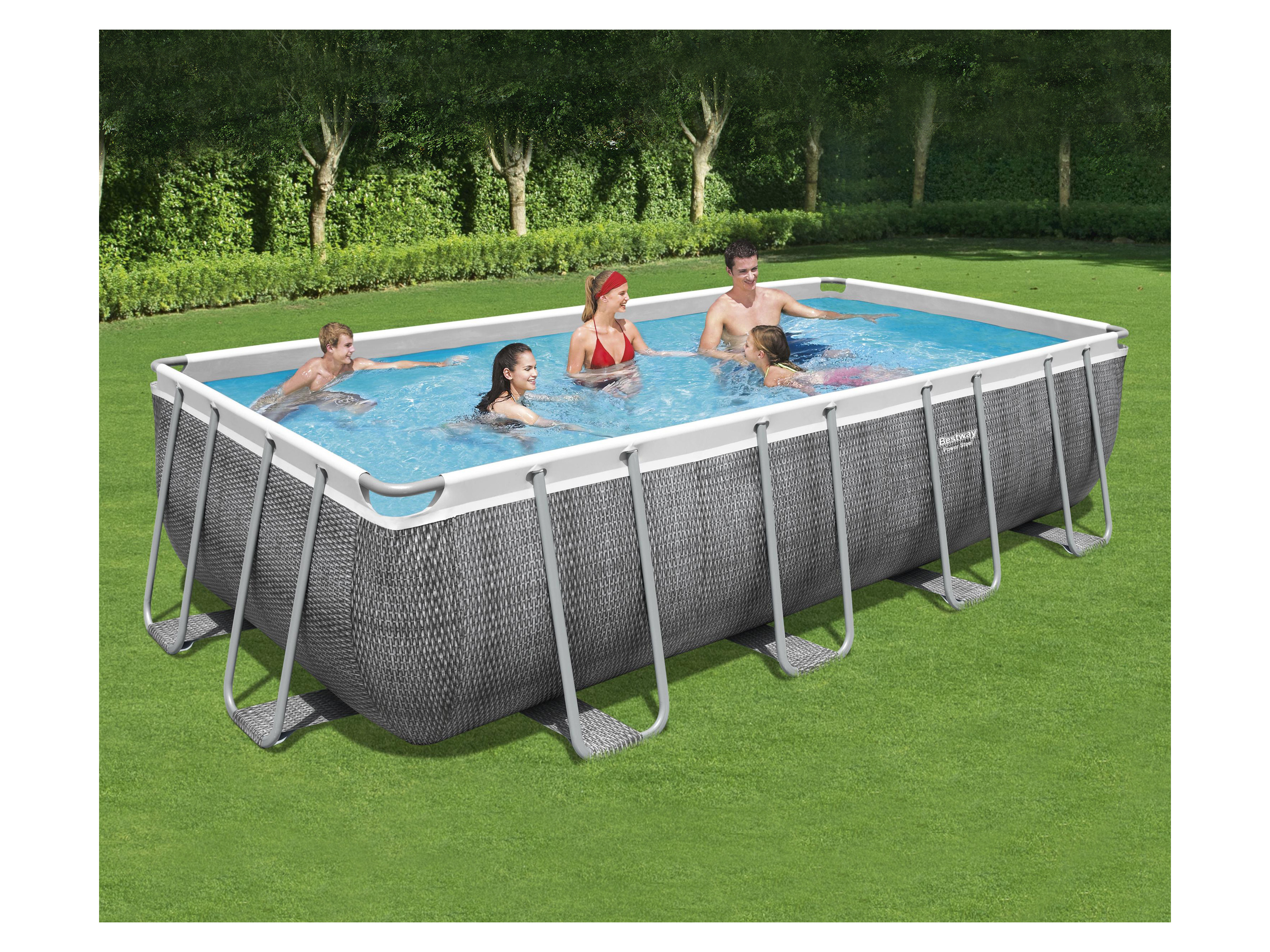 Thumbnail - Bestway Power Steel™ Frame Pool Komplett-Set mit Filterpumpe, ca. L 549 x B 274 x L 122 cm