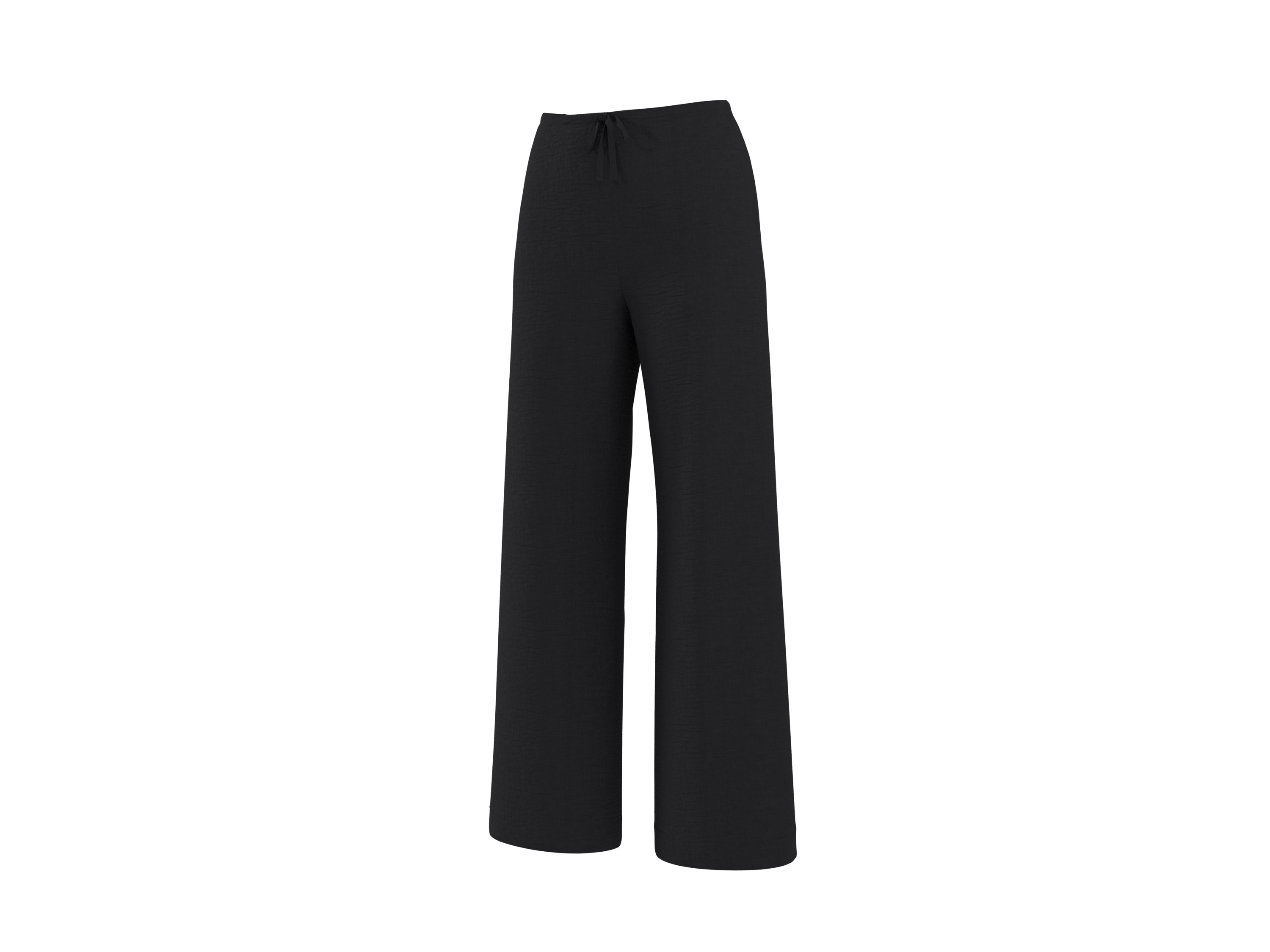 ESMARA® Damen Wide-Leg-Satinhose (Schwarz, M(40/42)) – Bild 3 von 4