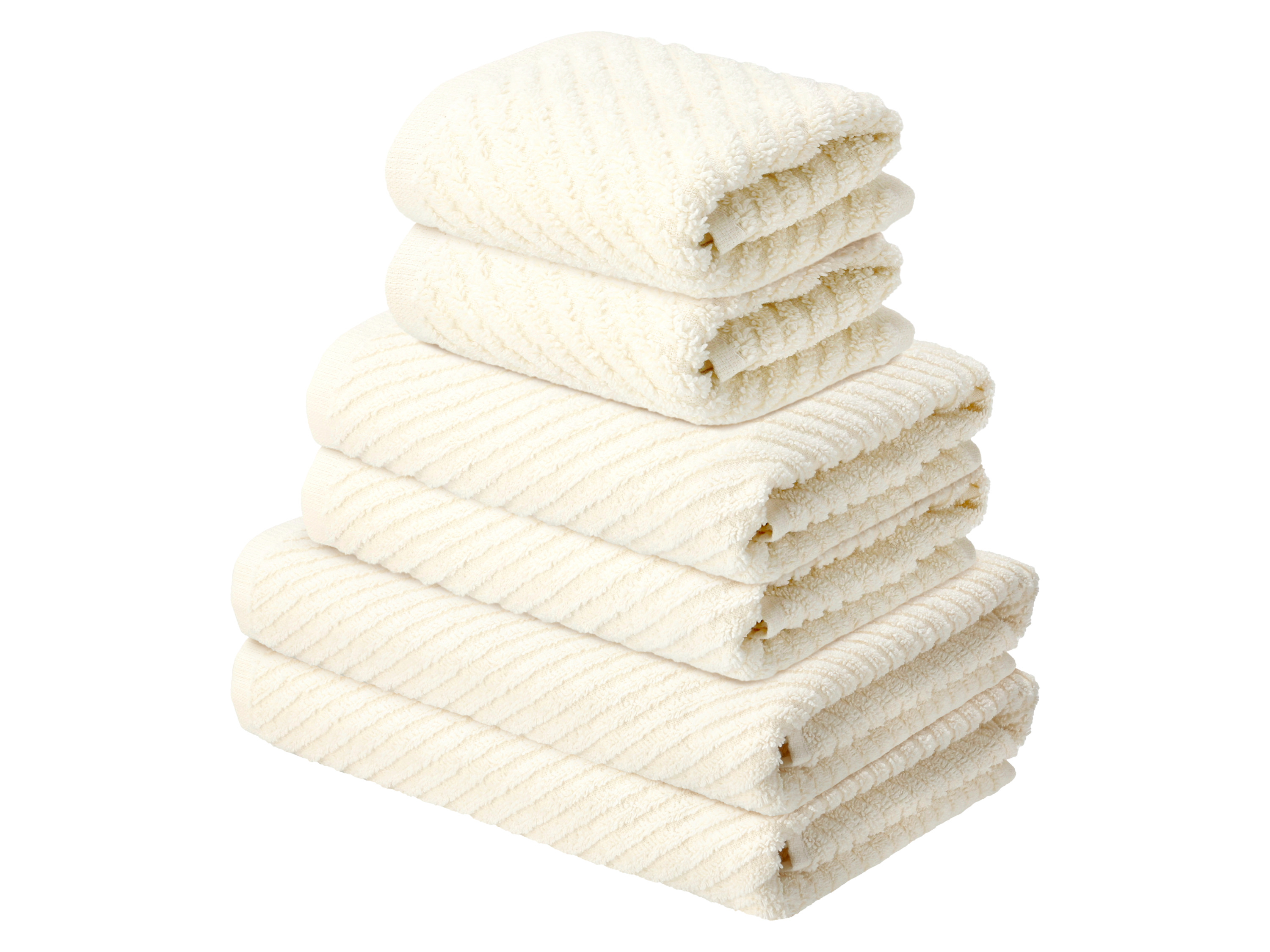 LIVARNO® Frottier-Set, 6-teilig (Beige)
