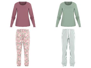 esmara® Damen Pyjama, aus reiner Baumwolle