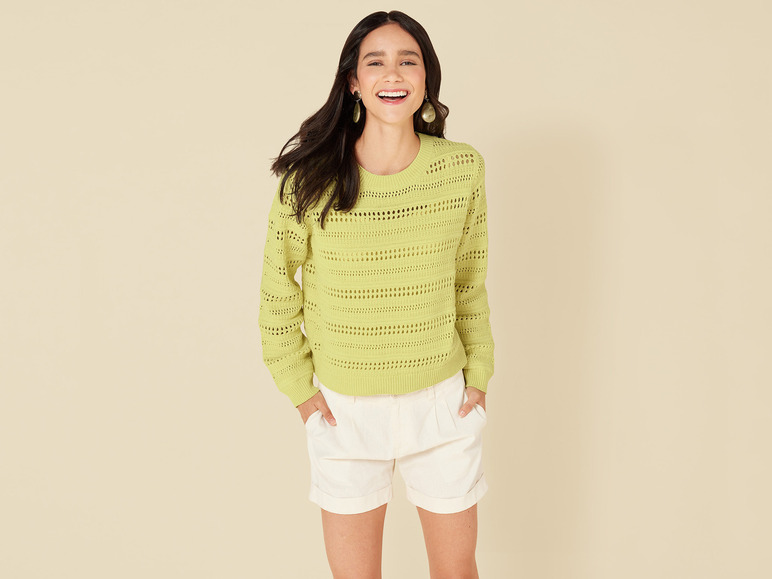 Gehe zu Vollbildansicht: esmara® Damen Pullover, mit Baumwolle - Bild 3