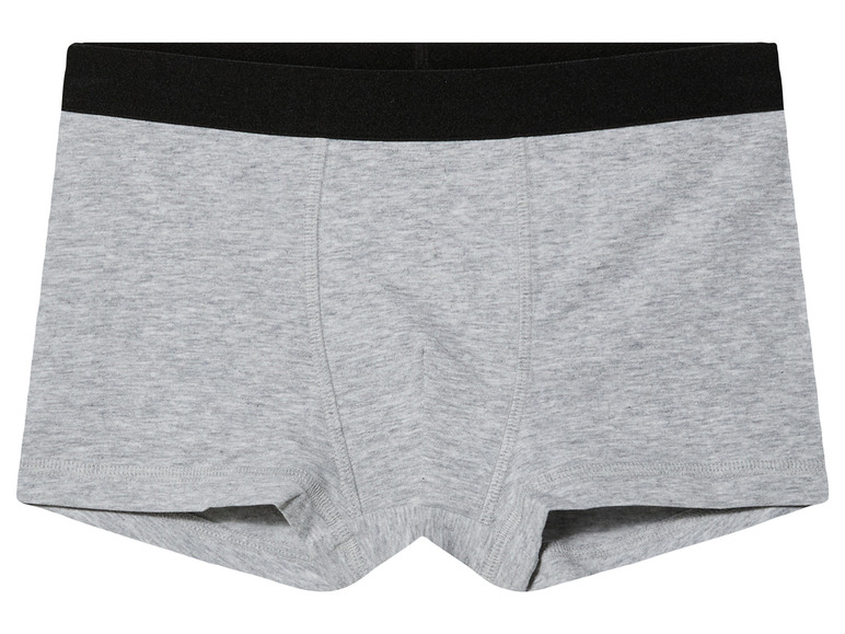Graue Boxershorts mit schwarzem Bund