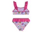 Lilafarbener Badeanzug mit rosafarbenen Details und Paw Patrol-Motiv