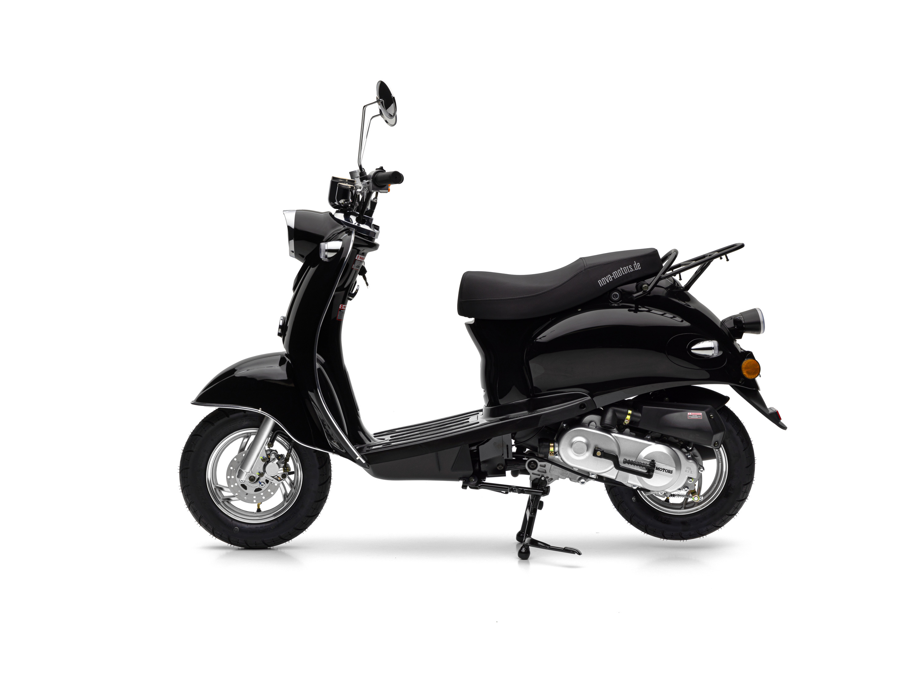 Thumbnail - Nova Motors Motorroller Retro Star EFI 45km/h (schwarz inkl Topcase)