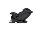 Schwarzer Babyautositz mit ISOFIX-Basis, Seitenansicht