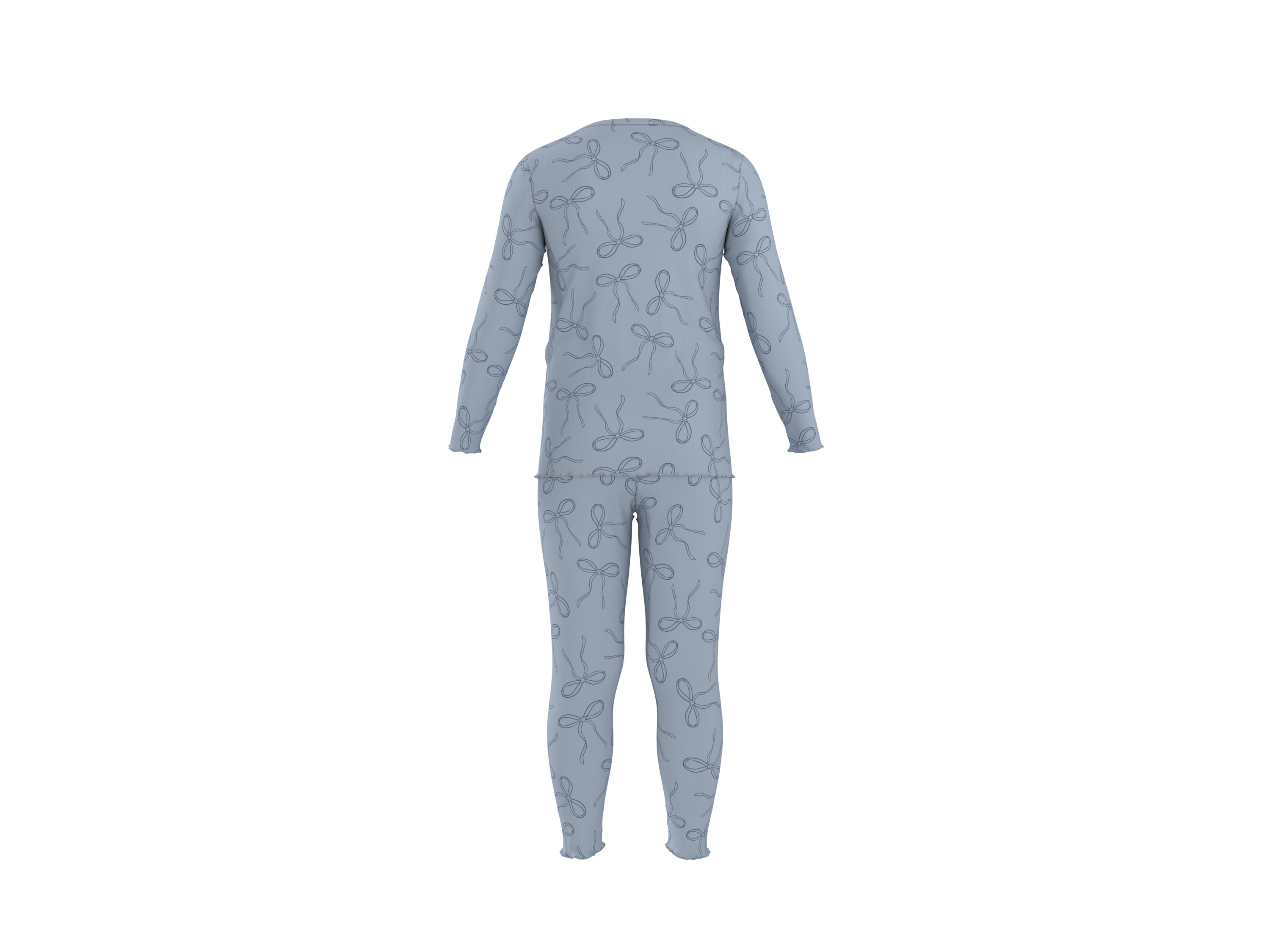 LUPILU® Kleinkinder Pyjama (Blau, 122/128) – Bild 3 von 4