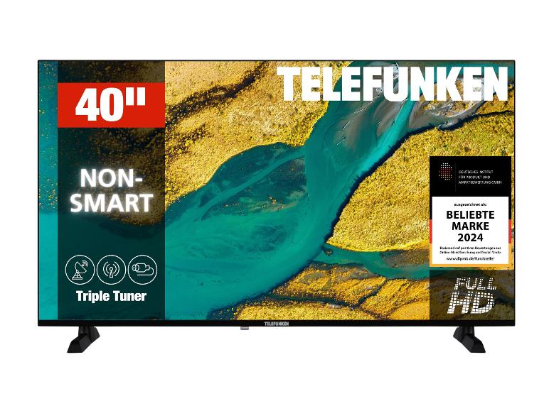 Telefunken 40' Non-Smart TV mit Triple Tuner, ausgezeichnet als beliebte Marke 2024.