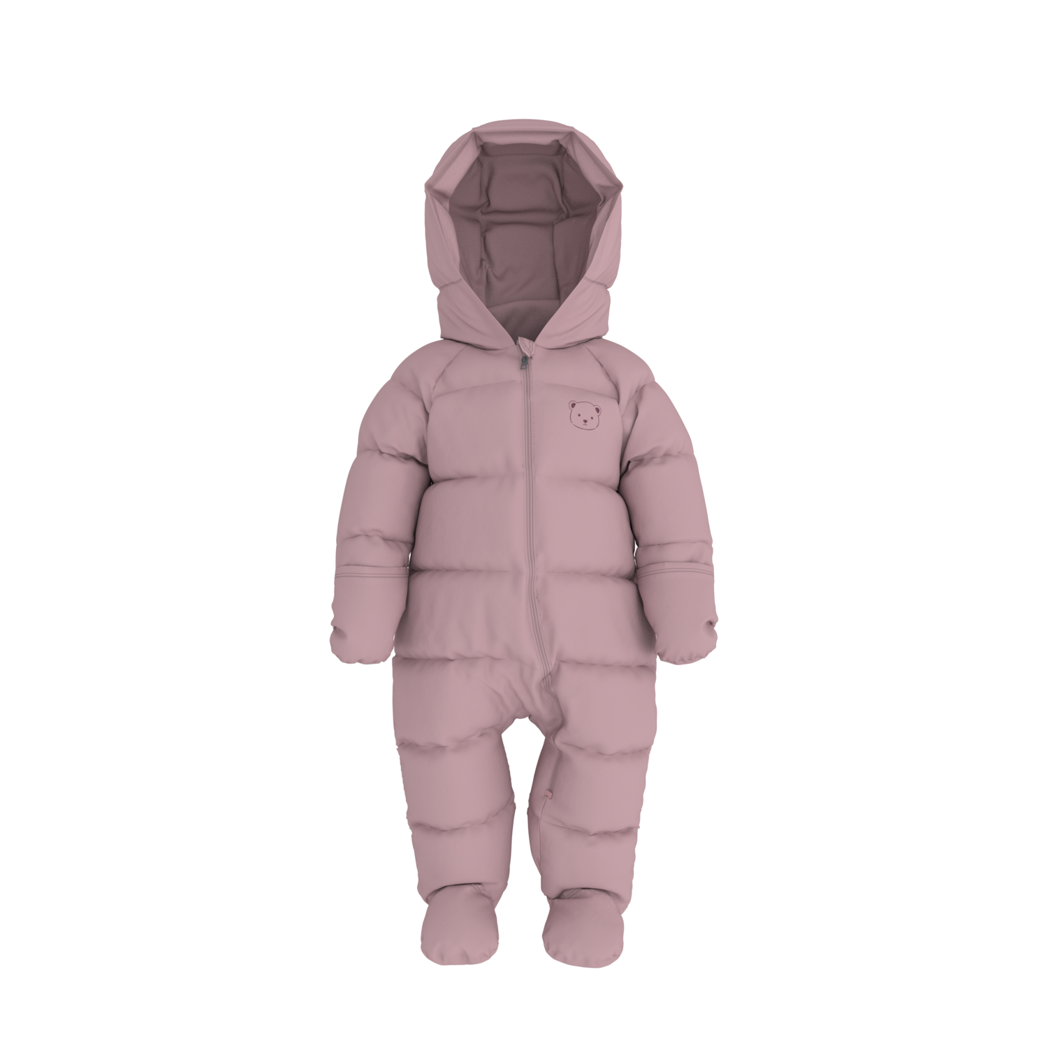 LUPILU® Baby Winteroverall Lightweight, mit Daunen (Pink, 74/80) – Bild 4 von 4