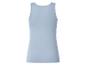 Hellblaues Damen Basic Tanktop, Rückansicht