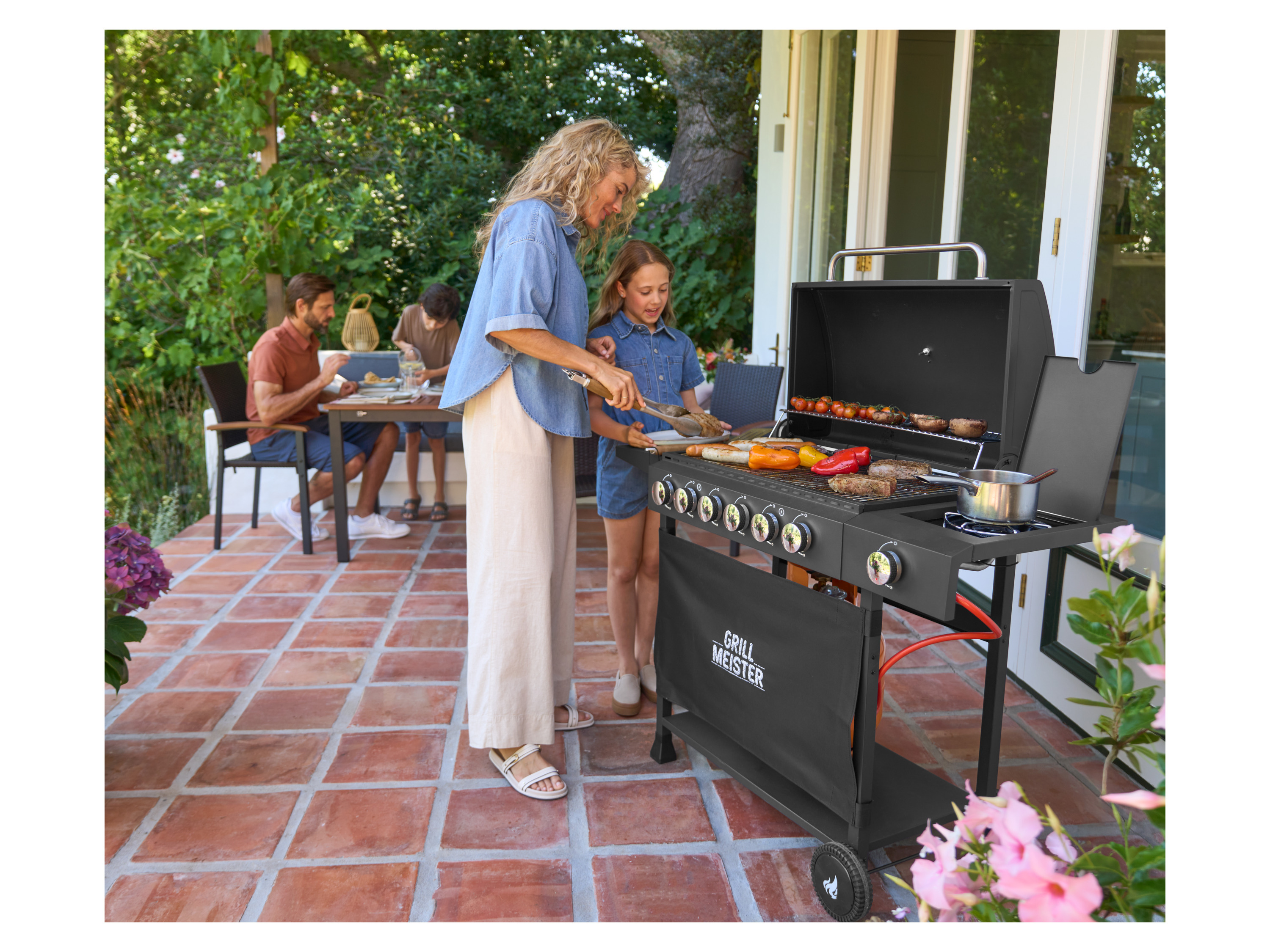 GRILLMEISTER Gasgrill 6+1 – Bild 2 von 4