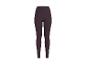 Dunkelbraune Damen-Leggings mit hohem Bund.