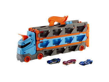 Hot Wheels »2-in-1 Rennbahn-Transporter«, inkl. 3 Fahrzeuge