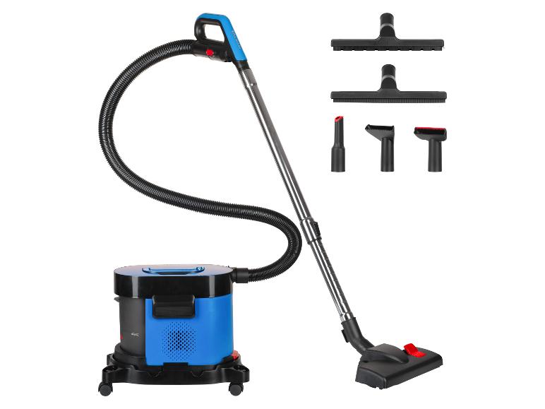 Nass-Trockensauger mit Zubehör, schwarz und blau
