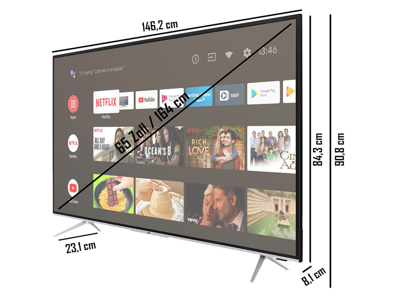Gehe zu Vollbildansicht: JVC LT-VA6985 Android Smart TV mit WLAN & Bluetooth mit 4K Ultra HD - Bild 33